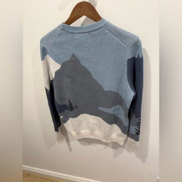 NWOT-Marks & Spencer BEAR Christmas Jumper, Blue mix - Picture 7 of 7